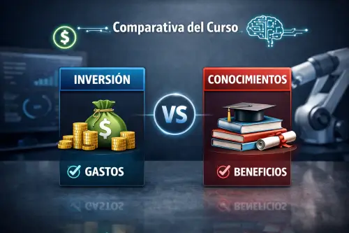 Comparativa del curso entre inversión y conocimientos